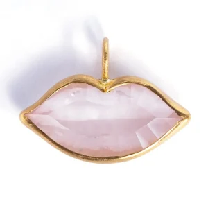 Pendentif Tender Kiss Quartz Rose