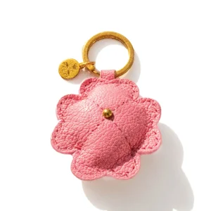 Porte-clefs Trèfle Rose Persan